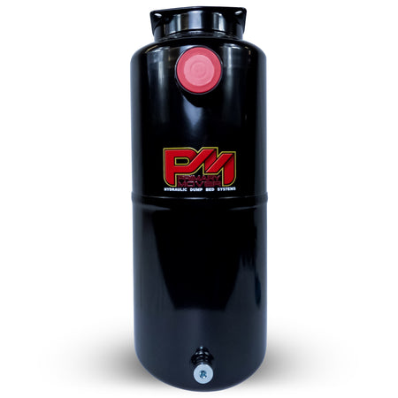Product:10 Quart Metal Round Hydraulic Reservoir Tank with Precision Measurements and Robust Steel Construction for versatile hydraulic system applications. Plug and breather caps included for convenience. Will work with any KTI 12Vdc hydraulic power unit