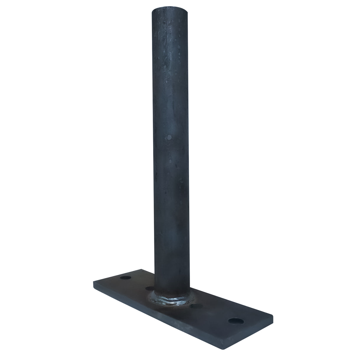 Prime Force 300 Series Upper Hoist Hardware for dump bed kits, featuring a black metal pole with holes and a square base for hydraulic systems.