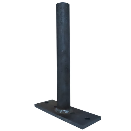 Prime Force 300 Series Upper Hoist Hardware for dump bed kits, featuring a black metal pole with holes and a square base for hydraulic systems.