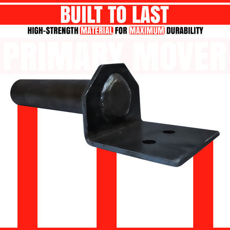 Hoist Hardware 621-6 Series Dump Bed Kit Saddles (Lower) Single Unit, featuring a black metal pole with a hexagon-shaped head engineered for hydraulic systems.